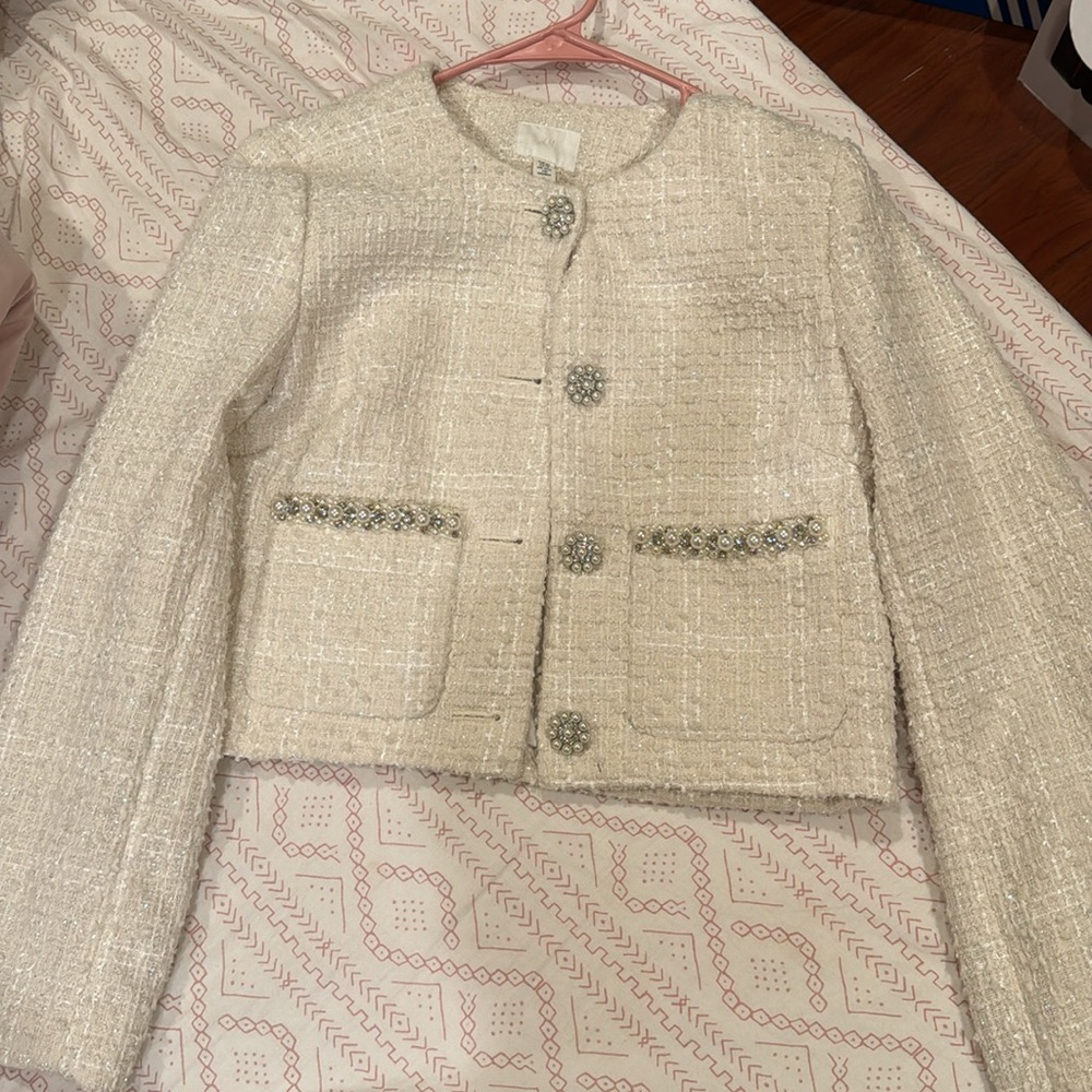 H&M Tweed Cropped Jacket - Picture 2 of 5